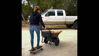 Chore Warrior 350 lbs. load capacity #wheelbarrow #rechargeable #heavyduty