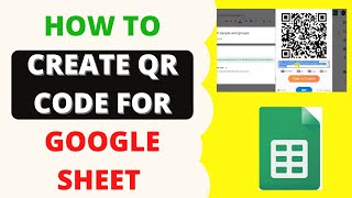 How to Create QR Code For Google Sheet | How to Generate QR Code in Google Sheet