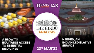 'The Hindu' Analysis for 23rd March, 2022. (Current Affairs for UPSC/IAS)