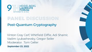 Panel Discussion: Post-Quantum Cryptography | September 23