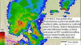 23. června 2008 KRÁTKÁ VERZE Noční bouřky v Polsku a velmi slabá supercela v ČR