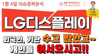 LG디스플레이(006260) - 외국인, 기관 수고 많았고~ 개인들 어서오시고!!