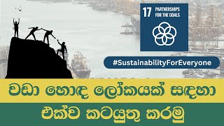 SDG 17. තිරසර සංවර්ධනය සඳහා පාර්ශවකරණයන් | SDG Sinhala