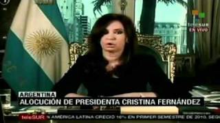 Cristina Fernández agradeció muestras de solidaridad y amor del pueblo argentino por Néstor