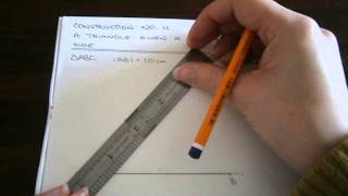 Construction No 11 A Triangle Given SAS Data