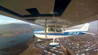 Sightseeing flight over Selfoss Iceland