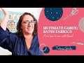 Ultimate Guide to Sewing With Satin: Different Types of Satin & How To Sew With Them