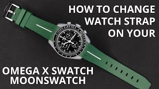Tutorial: How To Change Watch Strap on Omega X Swatch MoonSwatch - Wristbuddys.com