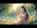 Gentle relaxing flute music creates a feeling of peace and freedom