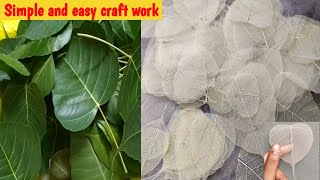 அரச இலை இருந்தா போதும் skeleton leaves ready @lathacookwithcraft