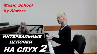 ИНТЕРВАЛЬНЫЕ ЦЕПОЧКИ по СОЛЬФЕДЖИО НА СЛУХ: выпуск 2-й (РЕ МАЖОР)