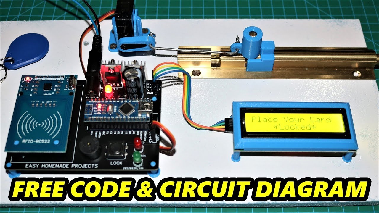 How To Make RFID Door Lock System Using Arduino - YouTube