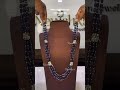 royal look violet colour 3 layered real beads mala. jewelleryjewellery beadsjewellery accessories