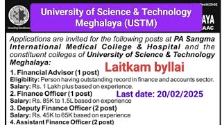 Laitkam byllai @University of Science and Technology Meghalaya (USTM)