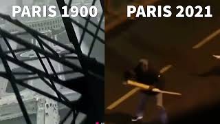 Paris France Year 1900 and Now