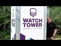 Securisez votre chantier avec la tour de videosurveillance Watchtower Security Solutions