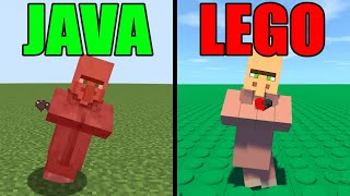 minecraft physics as java vs lego