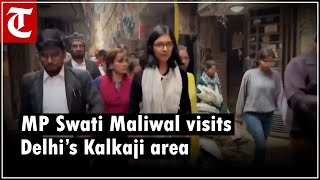 Residents raise bad roads, poor infrastructure issues with MP Swati Maliwal on her visit to Kalkaji