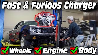 The Fast & Furious Charger Engine Breakdown and Wheels Fitted!