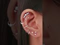 پیرسینگ گوش 😍 ear piercing