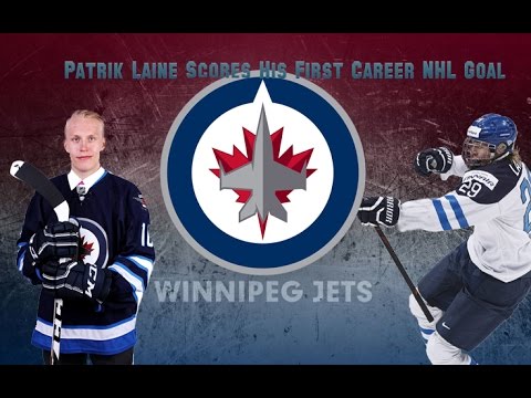 Patrik Laine Scores His First Career NHL Goal - YouTube