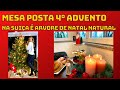 4°DOMINGO DE ADVENTO+ ARVORE DE NATAL NATURAL COMPREI E DECOREI ASSIM