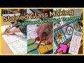 Traditional Victorian Stained Glass Transom Window Making