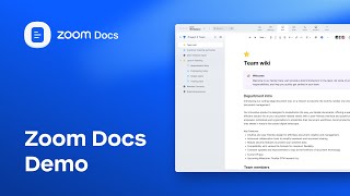 Zoom Docs Demo