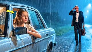 "Get In, Let Me Take Your Home" - Single Mom Helps an Old Man Walk in the Rain, The Next Day, His...