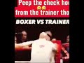 WHY BOXER 🤣😂😄ATTACKS TRAINER ?🤔 & GETS CHECK HOOKED.  #shorts #boxingtraining 👍