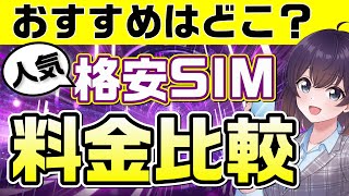 【2023年末】おすすめ人気格安SIMの料金と特徴を比較しました