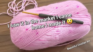 saw it in the market, I came home, I made it ⚡️ SUPER CROCHET PATTERN