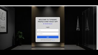 🌟 Dynamic Profile Card React App