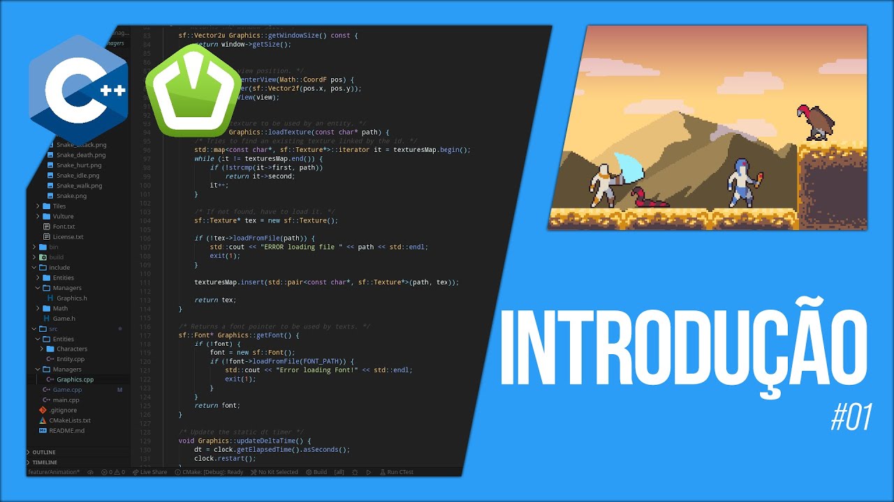 1 Introdução Tutorial Jogo Sfml Youtube