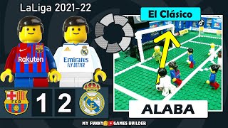 Barcelona vs Real Madrid 1-2 • El Clasico ⚽ Alaba Goal ElClasico in LaLiga Lego Football 2020/21