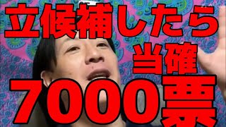 小山恵吾さんが立候補したら、7000票入るデータがあるので、人気が凄い　駆け登って下さい！