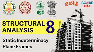 Structural Analysis - 8 | Plane Frames | Static Indeterminacy | TRB POLYTECHNIC | TNPSC AE | SSC JE