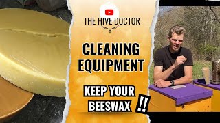 Cleaning Beekeeping Equipment//Collecting Beeswax//+ Varroa Control