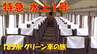 185系 特急水上1号（渋川～水上）上越線 グリーン車の旅