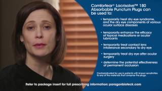 Inserting Comfortear® Lacrisolve® 180 Absorbable Punctum Plugs