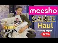 *HUGE* Meesho Saree Haul 🙆🏻‍♀️💕 | Tryon | Honest Review | Full range | gimaashi