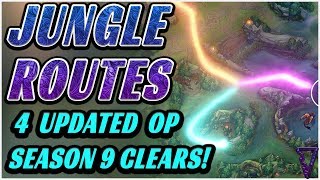 4 Strong Jungle Routes & Pathing Options For Season 9! (How To Beat Vertical Jungling)