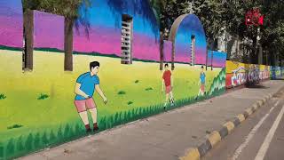 The Beautiful Wall Paintings in Navi Mumbai - നവി മുംബൈയിലെ ചുമർ ചിത്രകല#wallpaintings#navimumbai