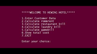 SIMPLE HOTEL MANAGEMENT SYSTEM IN PYTHON WITH SOURCE CODE
