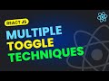 Multiple Ways to Toggle a Class in React JS | Toggle Techniques React JS Tutorial