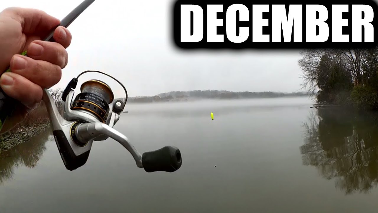 Early Winter Fishing In Terrible Conditions! Float Fishing From Shore ...