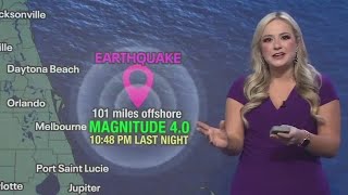 Earthquake reported off coast of Cape Canaveral, Florida, on Wednesday night