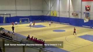 Futsal. II Liiga. Narva United II - Elifert FC 8-1. Goals.