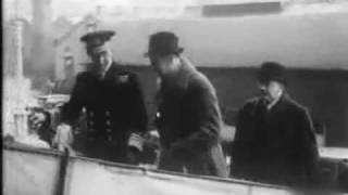 Józef Beck na lotniskowcu Ark Royal - kwiecień 1939