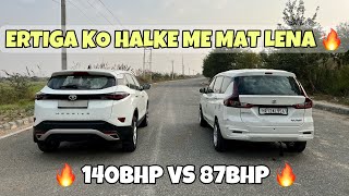 HARRIER VS ERTIGA CNG : DRAG RACE